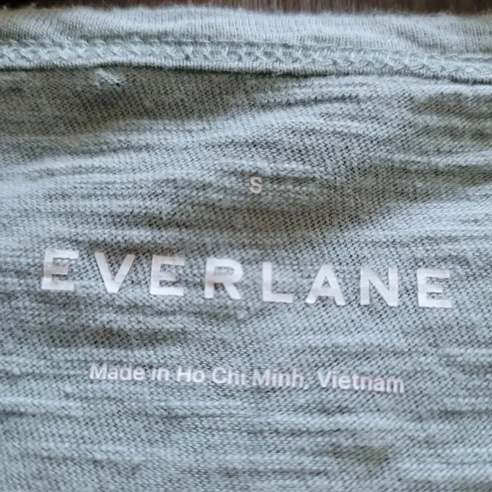 Everlane Men's T-Shirt S Multicolor 100% Cotton Striped Short Sleeves Round Neck - Picture 4 of 5